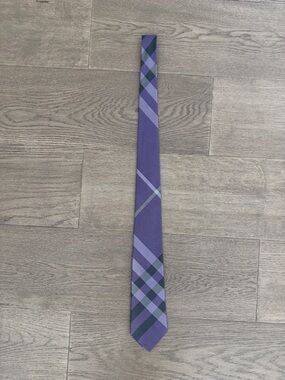 Burberry Purple Plaid Men's Tie